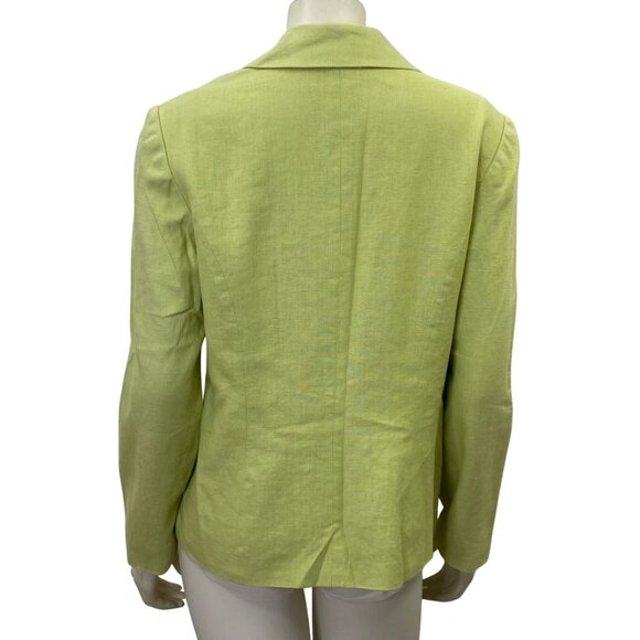 Coldwater Creek Linen Blend Womens Button-Up‎ Blazer Jacket size 10 - Picture 6 of 7